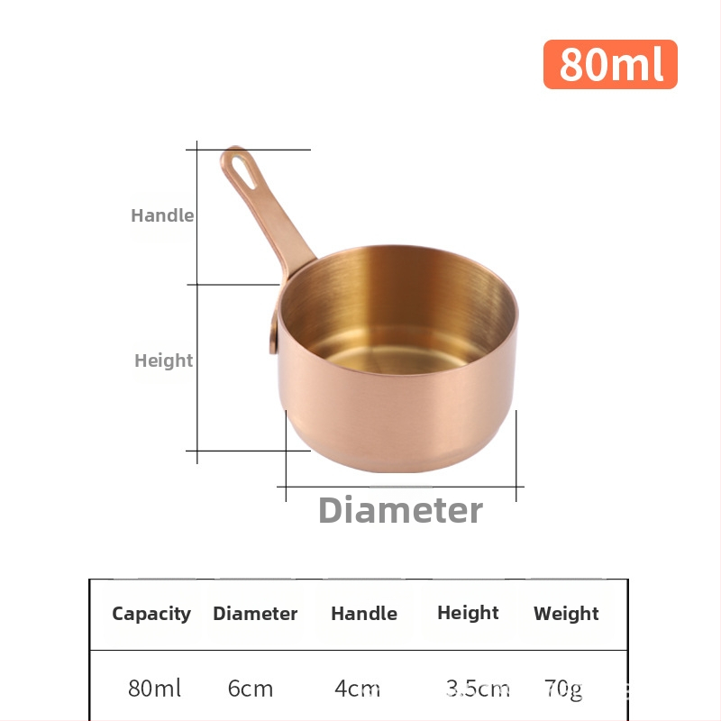 Nerūdijančio plieno padažo puodelis su rankena – apvali panardinimo talpykla, japoniško stilia stalo įrankiai, logotipo atspaudas įmanomas