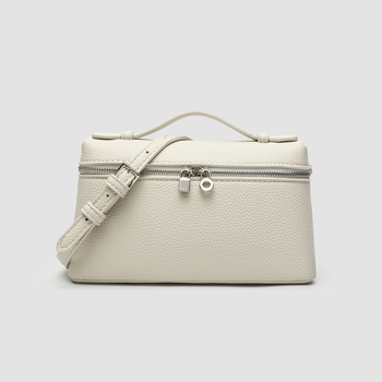 Geantă mică crossbody din PU pentru damă — formă orizontală pătrată, închidere cu fermoar, căptușeală PU, curea unică, vara 2024