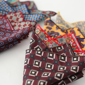 Batistă de buzunar cu imprimeu floral, jacquard din poliester, accesorii pentru ținute masculine