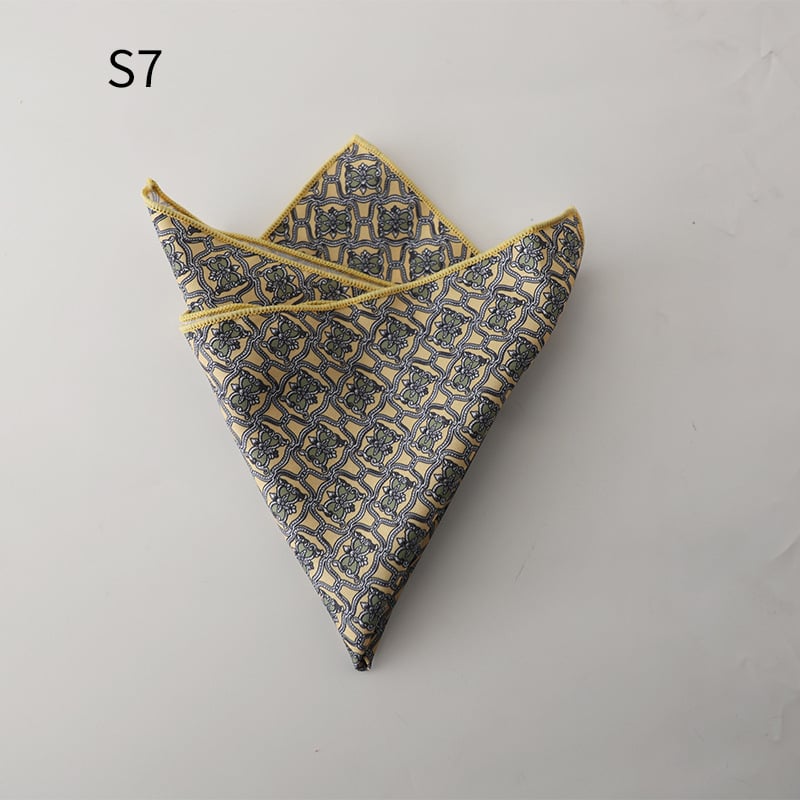 Batistă de buzunar cu imprimeu floral, jacquard din poliester, accesorii pentru ținute masculine