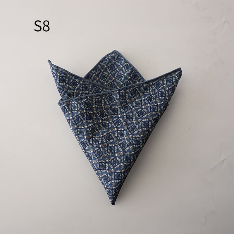 Batistă de buzunar cu imprimeu floral, jacquard din poliester, accesorii pentru ținute masculine