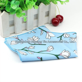 Batistă de buzunar – imprimeu chiffon floral, fibre de poliester, pentru adulți, vară 2023