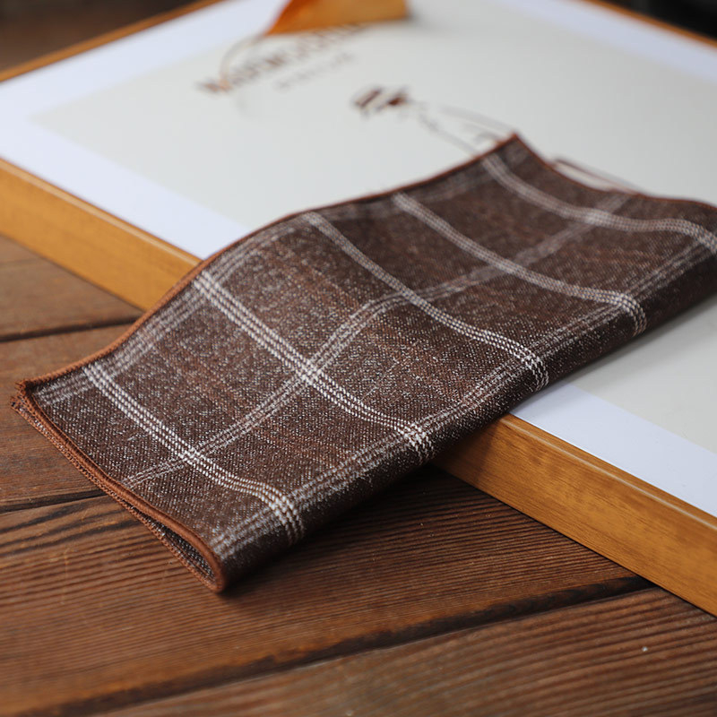 Batistă de buzunar pentru sacou, stil coreean, textură groasă de tip lână (Material: fir poliester; Stil: lână sintetică; Sezon: vară 2023; Ambalare: en gros)