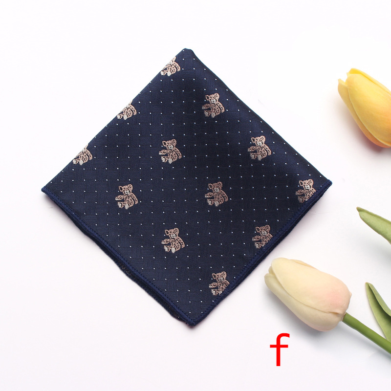 Pătrățel de buzunar pentru sacou – motif floral cu dungi, țesătură Jacquard, poliester, stil relaxat
