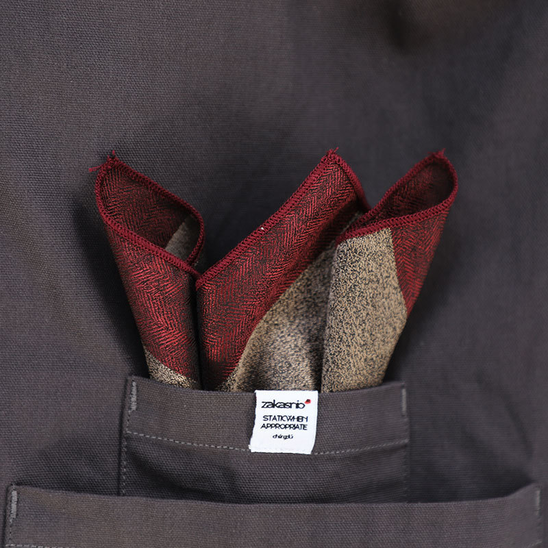 Batistă de buzunar – dungată, amestec poliester, stil business, vara 2022