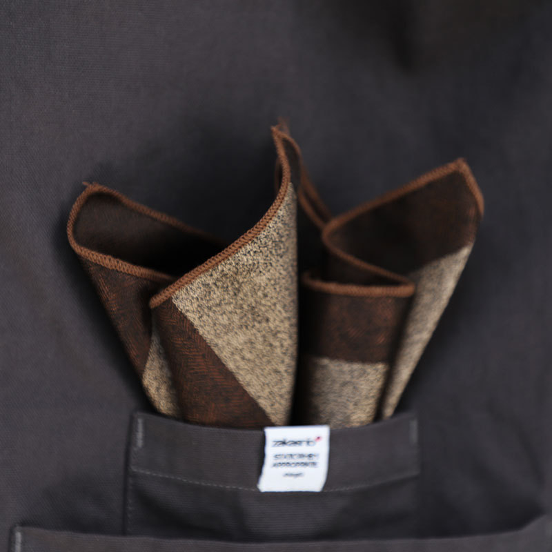 Batistă de buzunar – dungată, amestec poliester, stil business, vara 2022