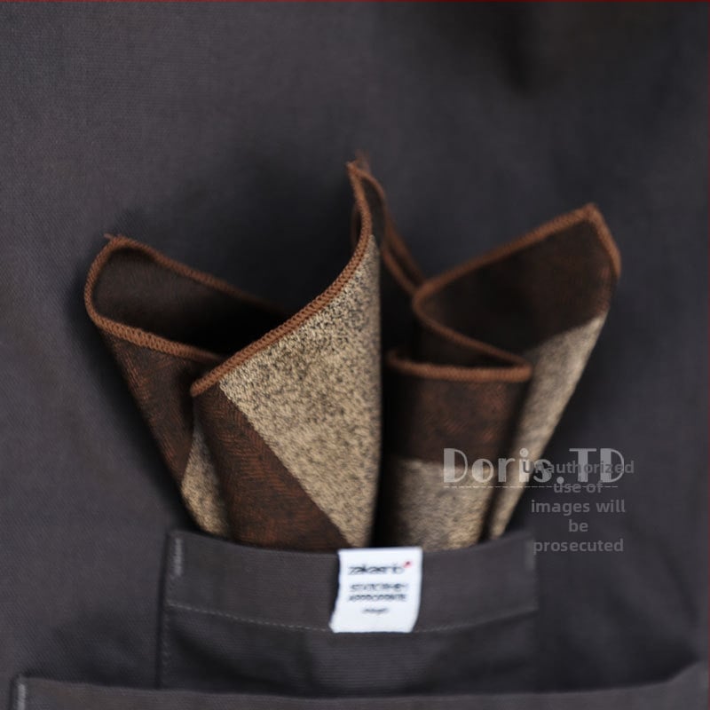 Batistă de buzunar – dungată, amestec poliester, stil business, vara 2022