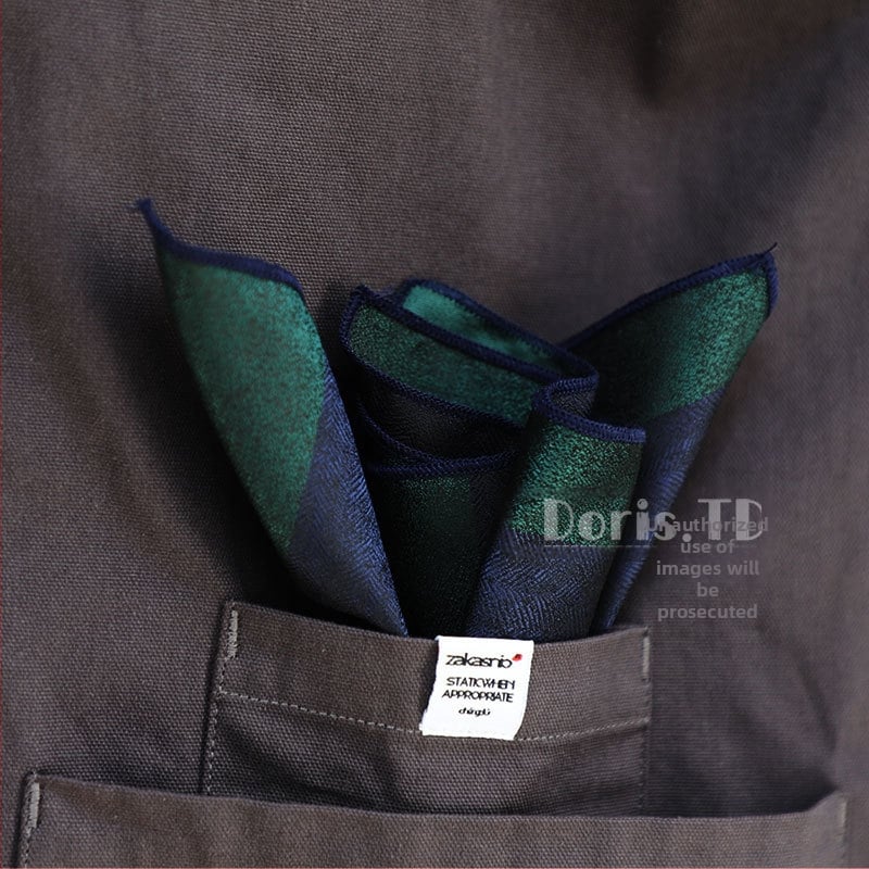 Batistă de buzunar – dungată, amestec poliester, stil business, vara 2022