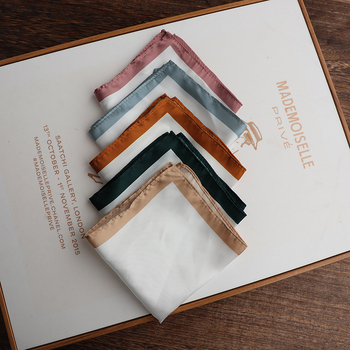 Batistă de buzunar pentru bărbați, stil retro, fibră poliester, model monocrom, ambalaj simplu