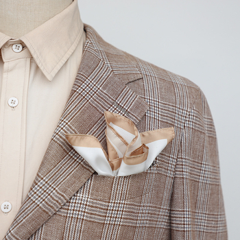 Batistă de buzunar pentru bărbați, stil retro, fibră poliester, model monocrom, ambalaj simplu