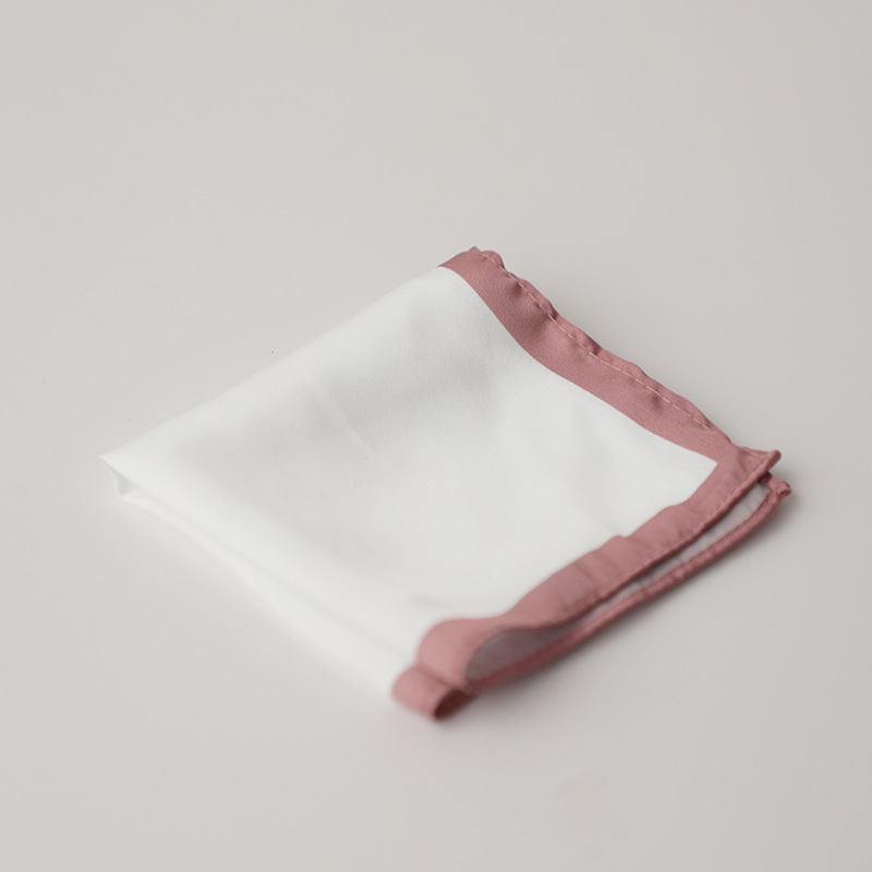 Batistă de buzunar pentru bărbați, stil retro, fibră poliester, model monocrom, ambalaj simplu