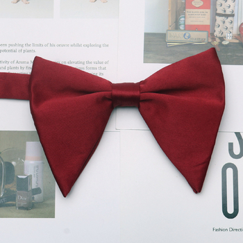 Papion unisex în formă de corn cu floare pentru guler, poliester monocrom