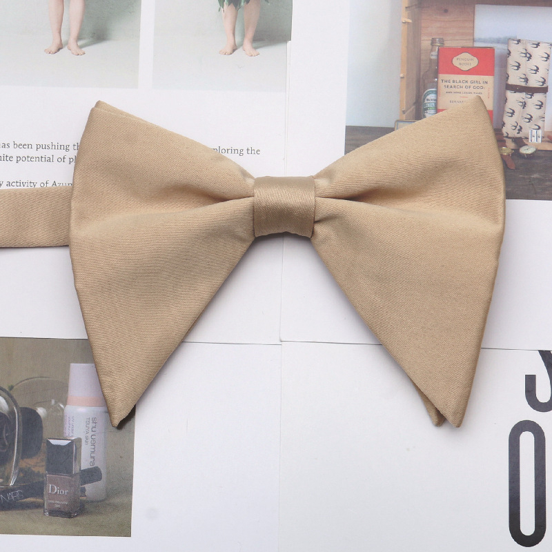 Papion unisex în formă de corn cu floare pentru guler, poliester monocrom