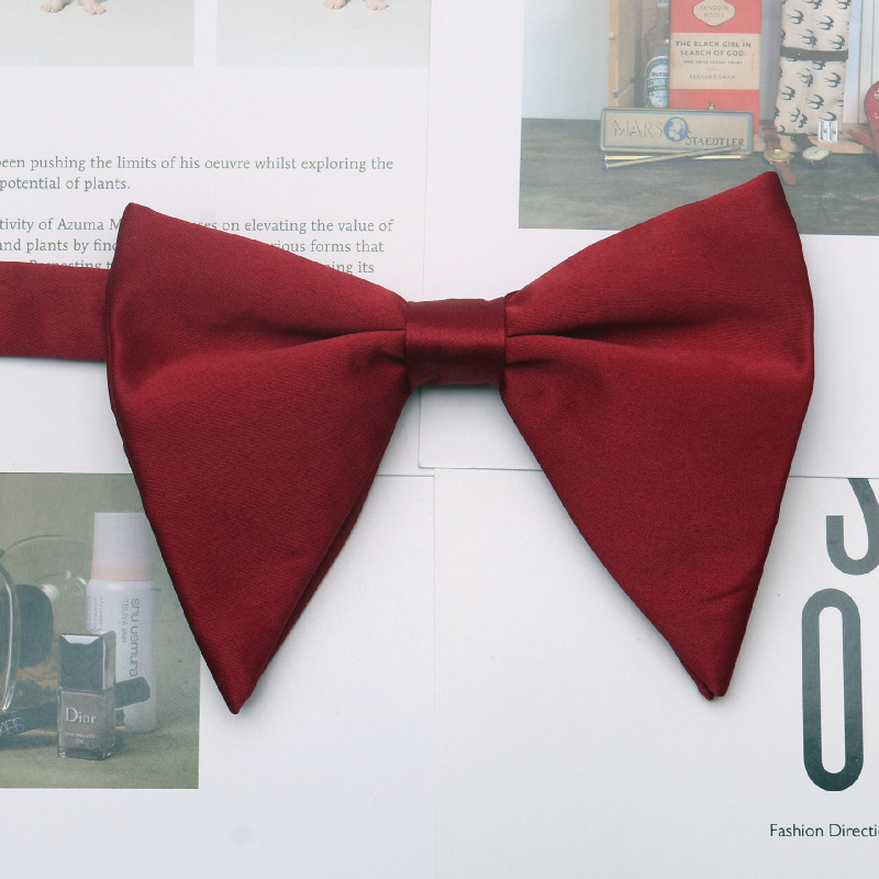 Papion unisex în formă de corn cu floare pentru guler, poliester monocrom