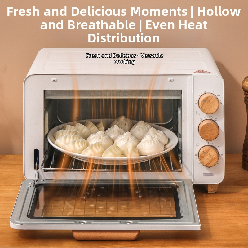 Tavă circulară ceramică poroasă pentru abur – pentru dumplings, fructe de mare și fructe; compatibilă cu microunde, turnată dintr-un singur corp