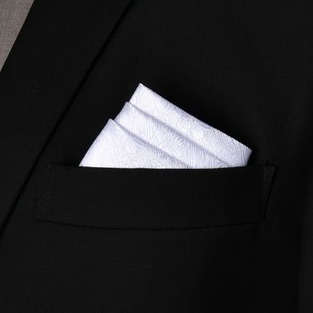 Prosop de buzunar pentru bărbați | stil administrativ | jacquard | model floral | fibre de poliester