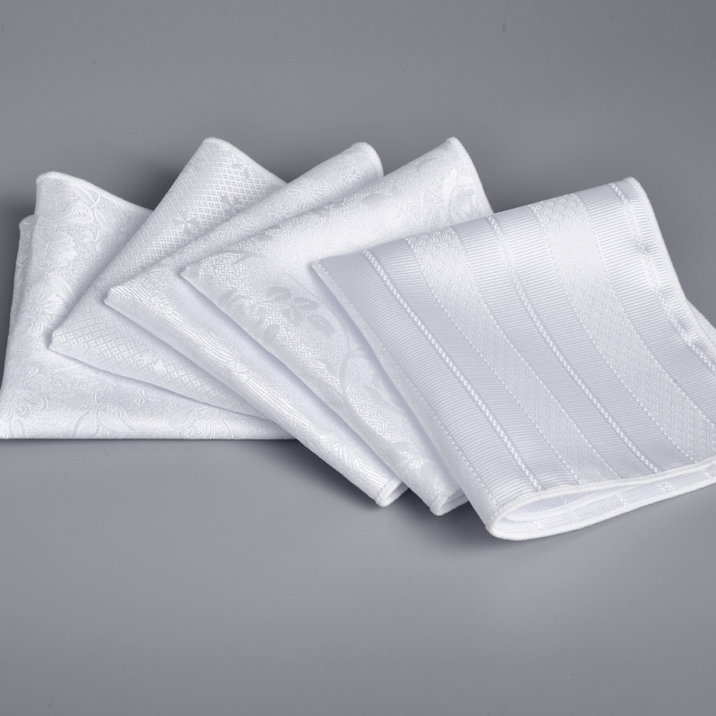 Prosop de buzunar pentru bărbați | stil administrativ | jacquard | model floral | fibre de poliester