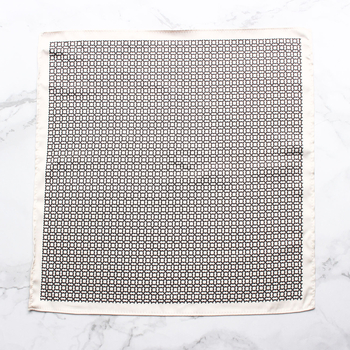 Batistă de buzunar cu model imprimat, poliester, unisex, stil lejer