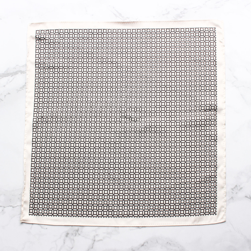 Batistă de buzunar cu model imprimat, poliester, unisex, stil lejer