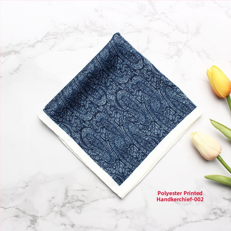 Batistă de buzunar cu model imprimat, poliester, unisex, stil lejer