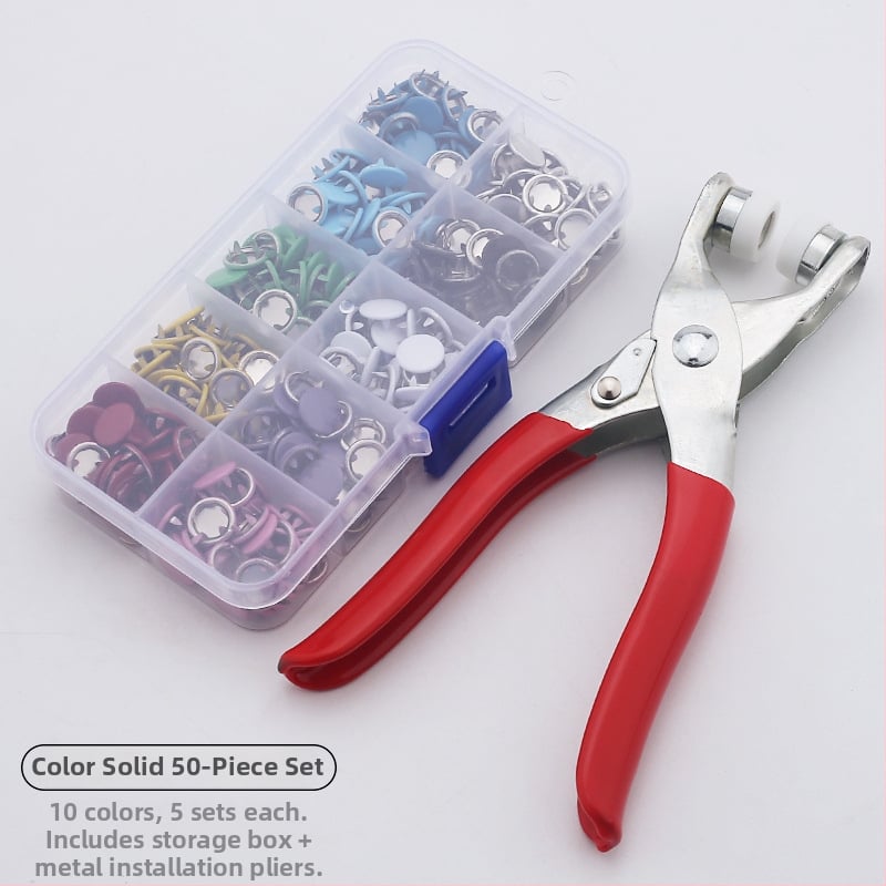 Комплект от 5 метални копчета за дрехи — неръждаема стомана, дизайн с щипкови нокти, подходящ за бельо, ризи, дрехи и детско облекло — Peng Chen