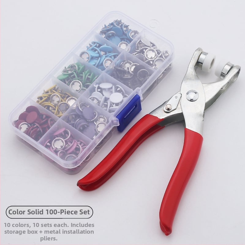 Комплект от 5 метални копчета за дрехи — неръждаема стомана, дизайн с щипкови нокти, подходящ за бельо, ризи, дрехи и детско облекло — Peng Chen