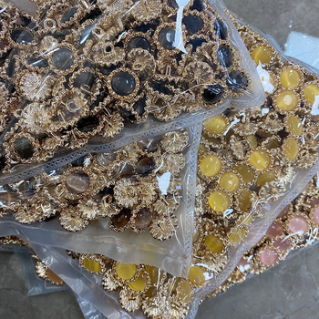 Уникални метални бутони със слънчогледов мотив и перлено покритие за дамски ризи и вълнени жилетки (декоративни акценти котешко око)