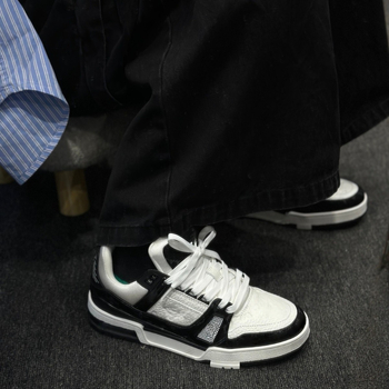 Pantofi de alergare unisex cu partea superioară din bumbac, talpă din cauciuc, închidere cu șireturi, guler scăzut, vârf rotund