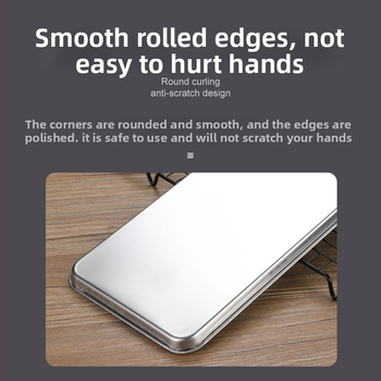 Placă plată din oțel inoxidabil pentru aburire, pătrată, stil modern simplu