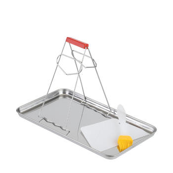 Placă plată din oțel inoxidabil pentru aburire, pătrată, stil modern simplu