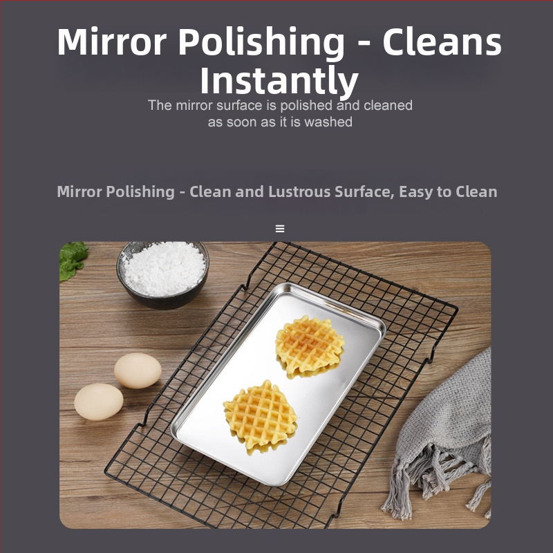 Placă plată din oțel inoxidabil pentru aburire, pătrată, stil modern simplu