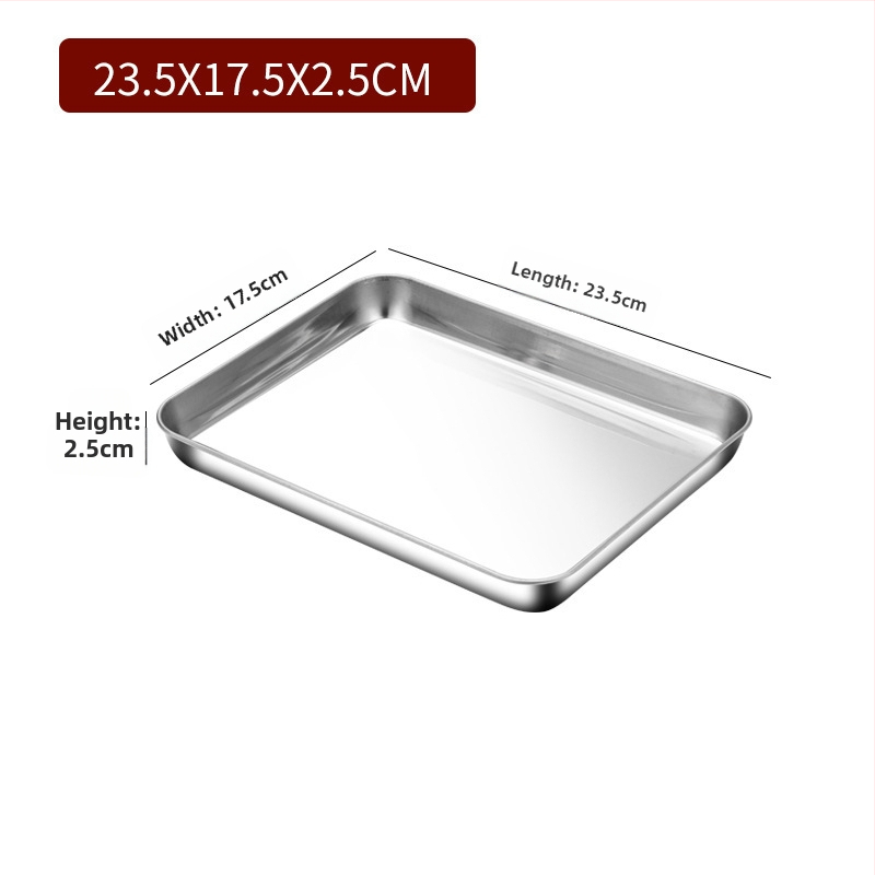 Placă plată din oțel inoxidabil pentru aburire, pătrată, stil modern simplu