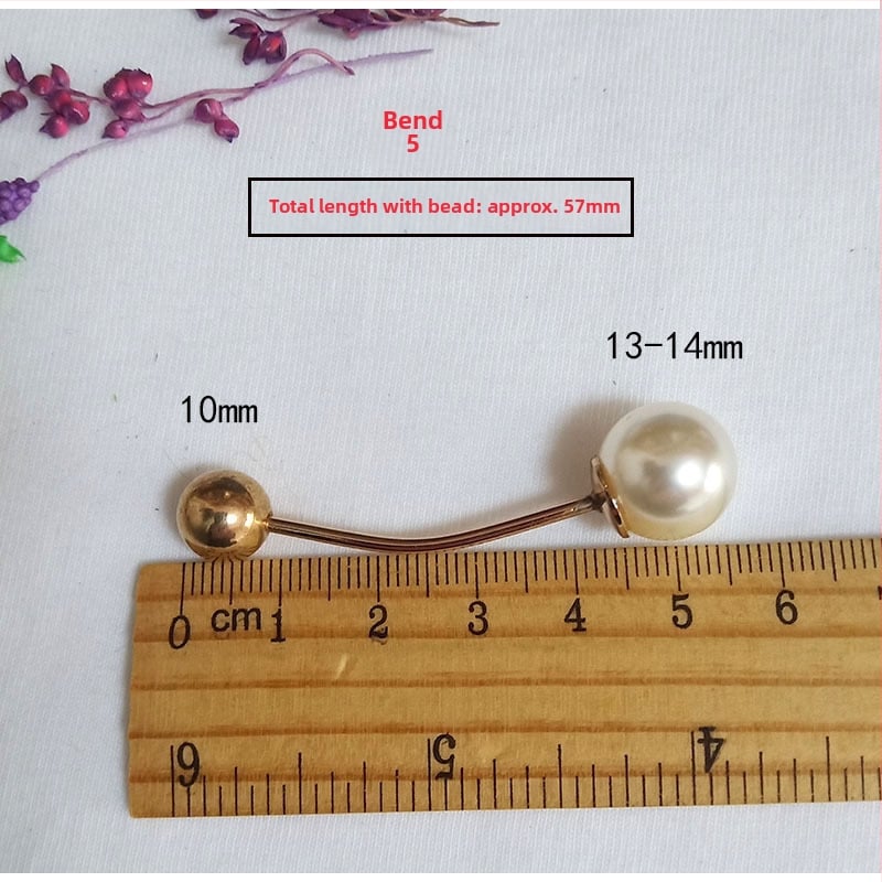 Unisex prancūziški apykaklių segtukai, korėjietiško stiliaus, dvigubos galvos spiralės perlų metaliniai segtukai, geometrinis dizainas, elektroplakavimas