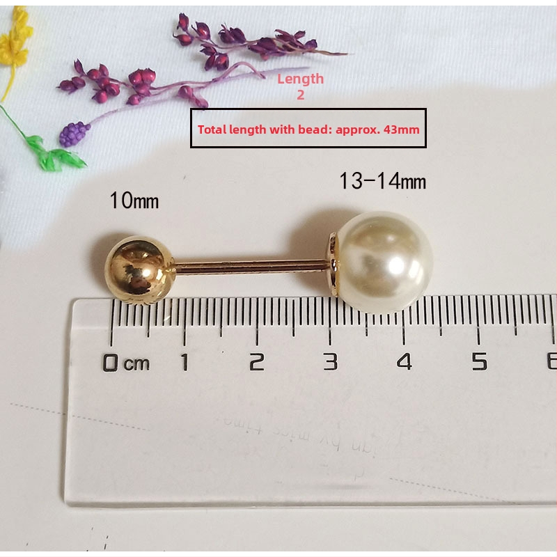 Unisex prancūziški apykaklių segtukai, korėjietiško stiliaus, dvigubos galvos spiralės perlų metaliniai segtukai, geometrinis dizainas, elektroplakavimas