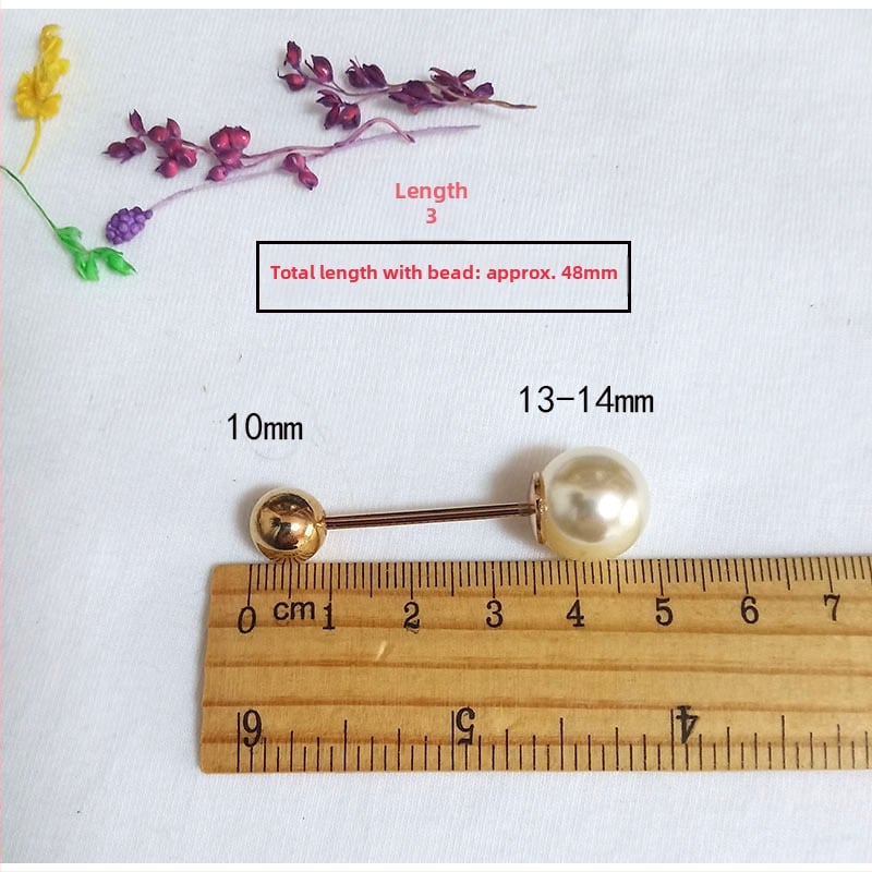 Unisex prancūziški apykaklių segtukai, korėjietiško stiliaus, dvigubos galvos spiralės perlų metaliniai segtukai, geometrinis dizainas, elektroplakavimas