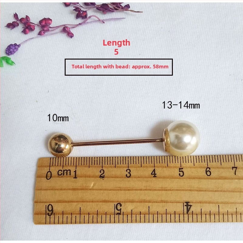 Unisex prancūziški apykaklių segtukai, korėjietiško stiliaus, dvigubos galvos spiralės perlų metaliniai segtukai, geometrinis dizainas, elektroplakavimas