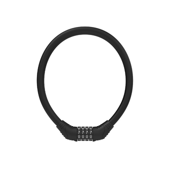 Heidelberg Φορητό λουκέτο ποδηλατών με κωδικό πρόσβασης, προστασία από κλοπή, ατσάλινο καλώδιο με PVC περίβλημα και ABS κλειδαριά, μοντέλο: λουκέτο με κωδικό δαχτυλιδιού, για ποδήλατα βουνού και ηλεκτρικά, στυλ μοντέρνος μινιμαλισμός