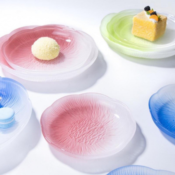 Farfurie din sticlă pentru fructe, stil simplu, Luxurymeow, lansare 2022, calitate de primă clasă