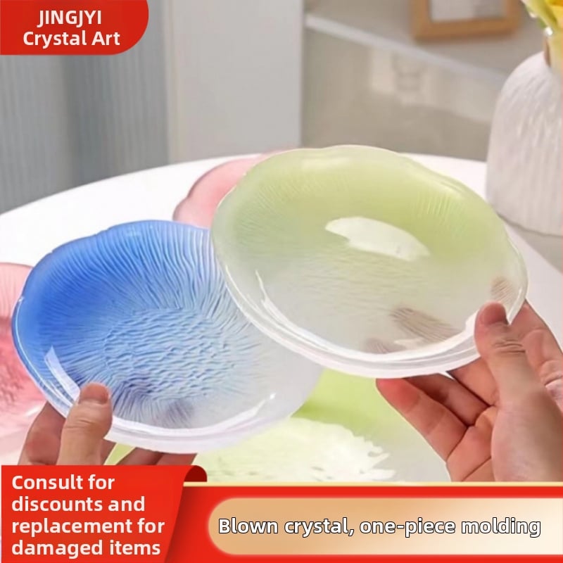 Farfurie din sticlă pentru fructe, stil simplu, Luxurymeow, lansare 2022, calitate de primă clasă