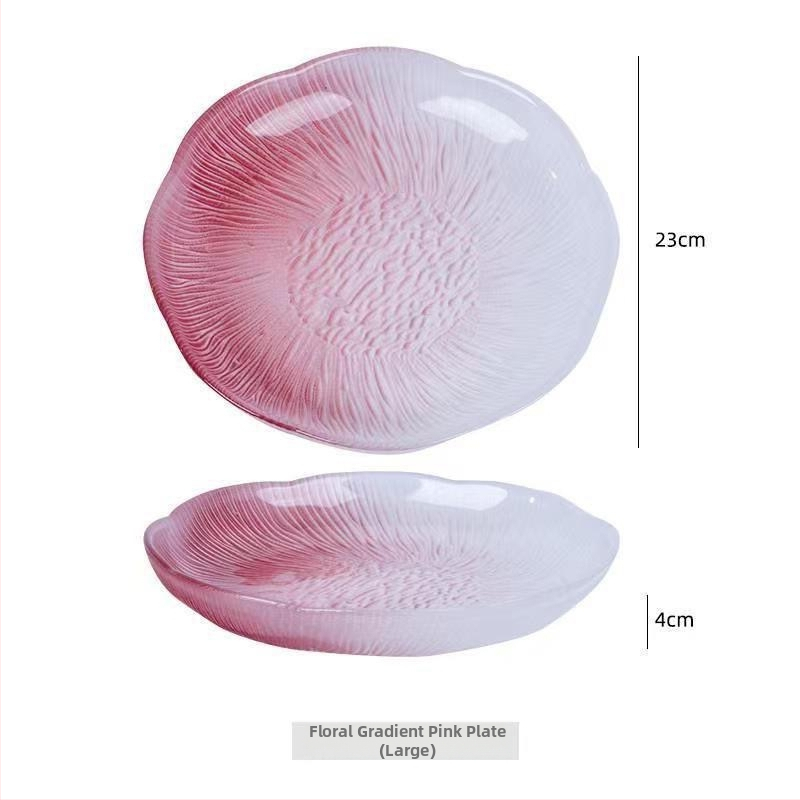 Farfurie din sticlă pentru fructe, stil simplu, Luxurymeow, lansare 2022, calitate de primă clasă