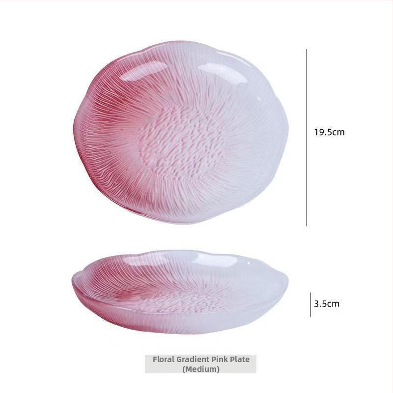 Farfurie din sticlă pentru fructe, stil simplu, Luxurymeow, lansare 2022, calitate de primă clasă