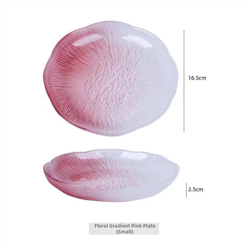 Farfurie din sticlă pentru fructe, stil simplu, Luxurymeow, lansare 2022, calitate de primă clasă