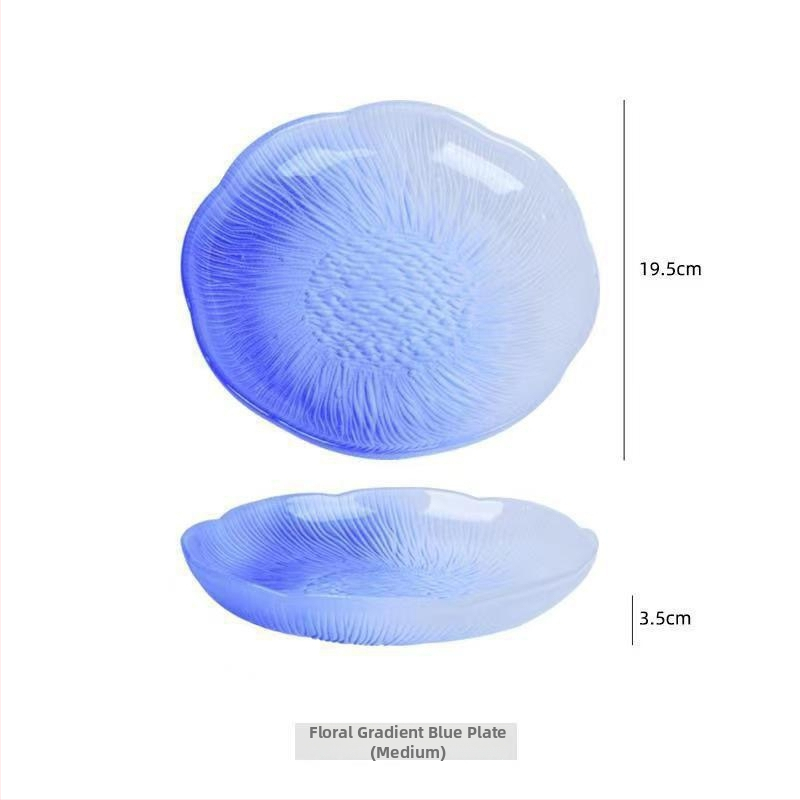 Farfurie din sticlă pentru fructe, stil simplu, Luxurymeow, lansare 2022, calitate de primă clasă