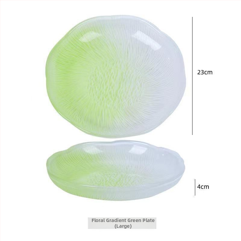 Farfurie din sticlă pentru fructe, stil simplu, Luxurymeow, lansare 2022, calitate de primă clasă