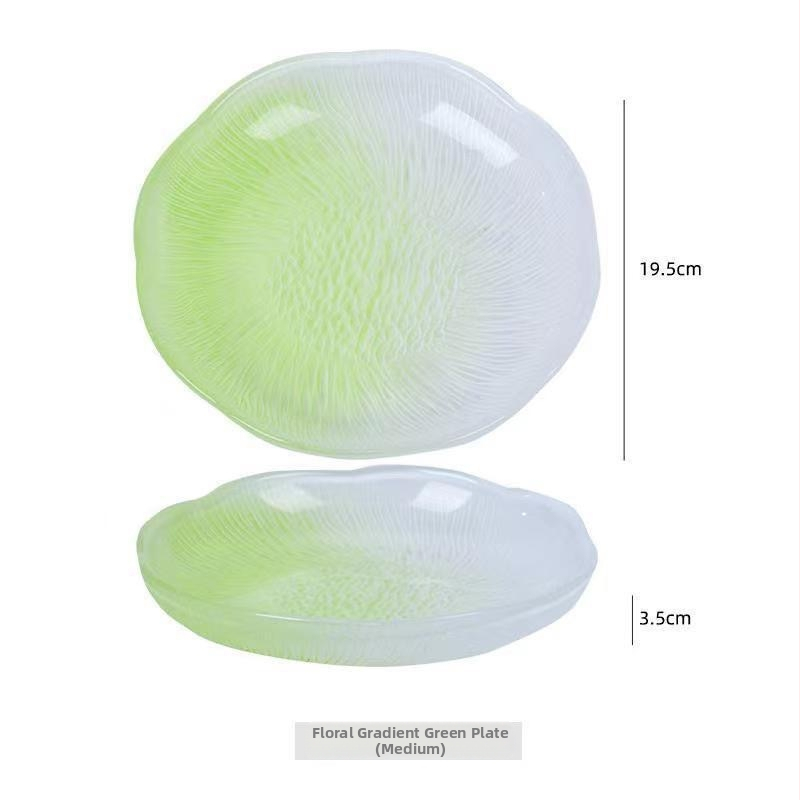 Farfurie din sticlă pentru fructe, stil simplu, Luxurymeow, lansare 2022, calitate de primă clasă