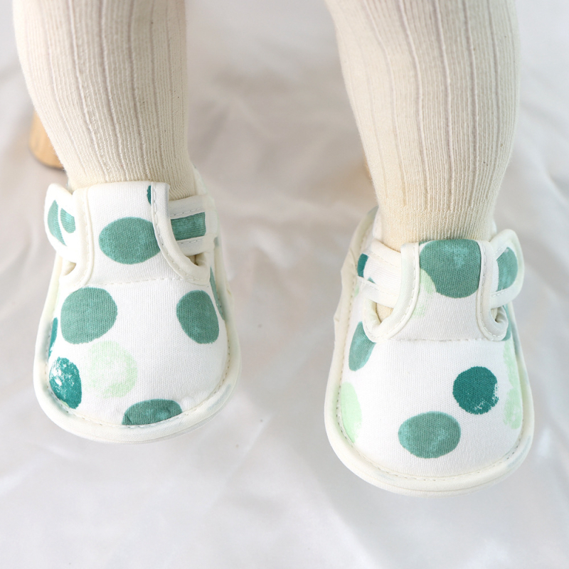 Pantofi pentru copii mici – Stil coreean, închidere Velcro, partea superioară din bumbac, Primăvară-Toamnă, pentru 12-48 de luni