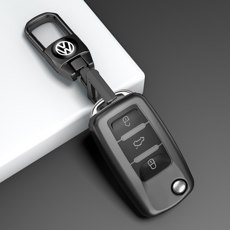 Connarth VW TPU kućište ključa, luksuzni stil, kompatibilno sa Sagitar, Bora, Tiguan, Langxing, Santana, Jetta, Langyi, Polo, Golf