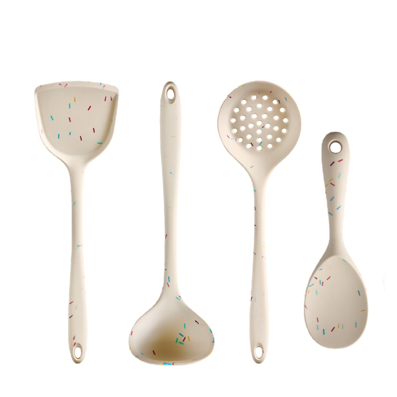Set silikonskih spatula i žlica – neprijanjiva, otporna na visoke temperature, protuklizna, protiv opeklina, držak od silikona