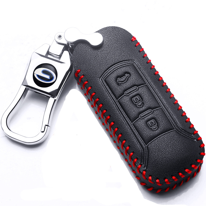 Kover za ključeve GAC Chuanqi GS4/GS5/GS8 – koža od krave, stil nacionalnog vjetra, bez prilagodbe