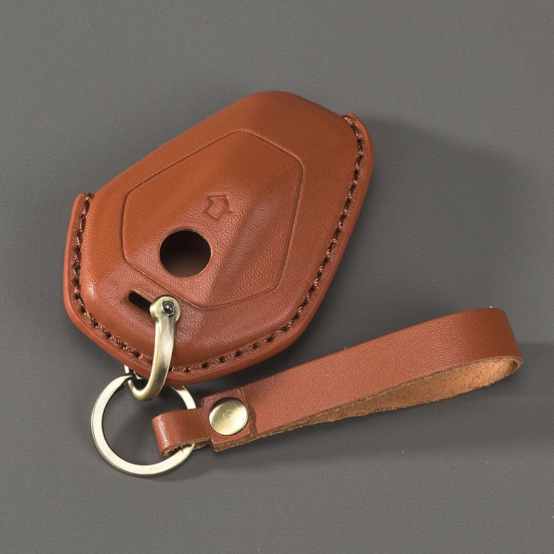 Κάλυμμα κλειδιού BMW, χειροποίητο από γνήσιο δέρμα, σε εθνοτικό στυλ, με δυνατότητα προσαρμογής